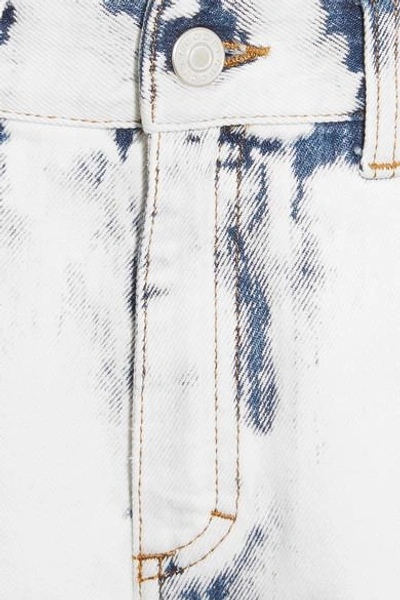 Shop Gucci Distressed Boyfriend Jeans In Mid Denim