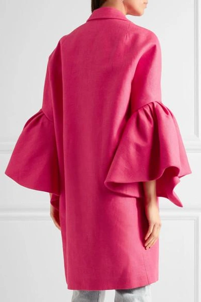 Shop Delpozo Linen Coat