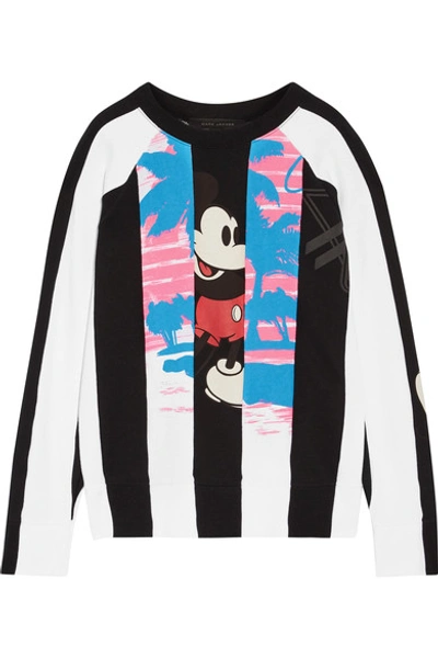 Marc Jacobs Printed Patchwork Cotton Sweatshirt In Multicolor