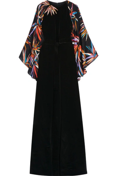 Shop Emilio Pucci Embellished Silk Gown