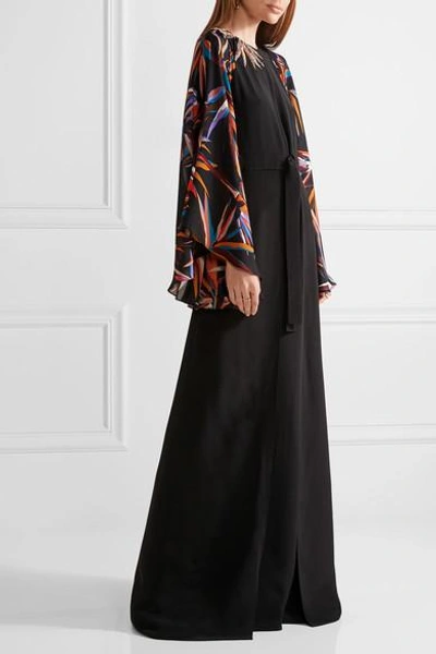 Shop Emilio Pucci Embellished Silk Gown