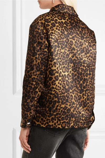 Shop Alexander Wang Leopard-print Shell Jacket