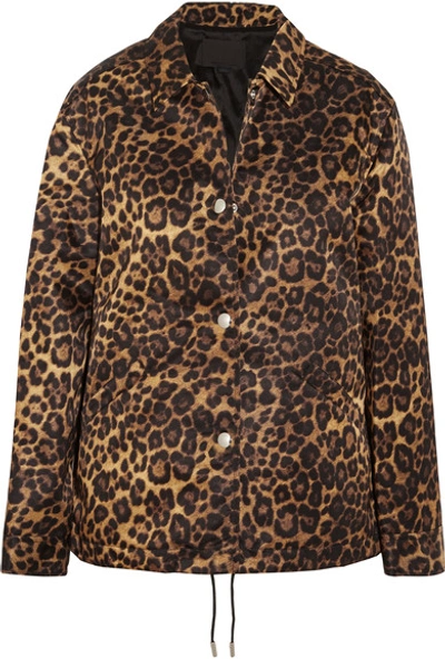 Shop Alexander Wang Leopard-print Shell Jacket