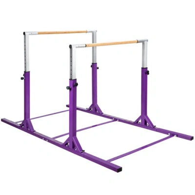 Costway Kids Double Horizontal Bars Gymnastic Training Parallel Bars ...