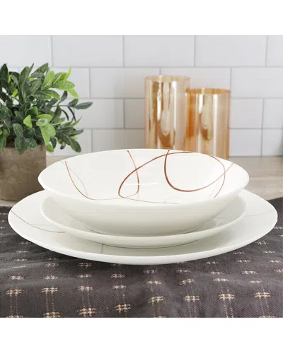 Elama 18pc Dinnerware Set In Multi