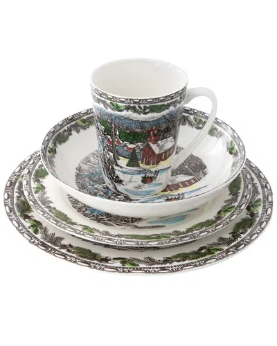 Elama 16pc Dinnerware Set In Multi
