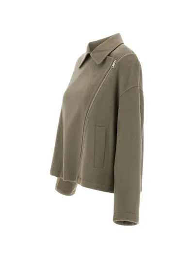 Iro Ampstack Asymmetric Jacket In Green