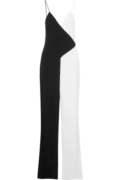 Shop Cushnie Et Ochs Two-tone Crepe Jumpsuit