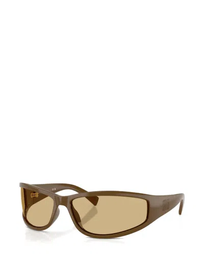 Miu Miu Rectangle-frame Sunglasses In Multi