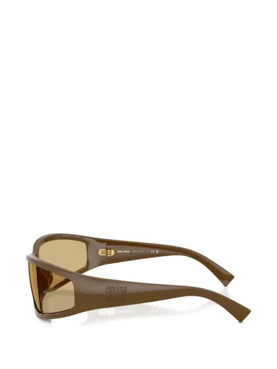 Miu Miu Rectangle-frame Sunglasses In Multi
