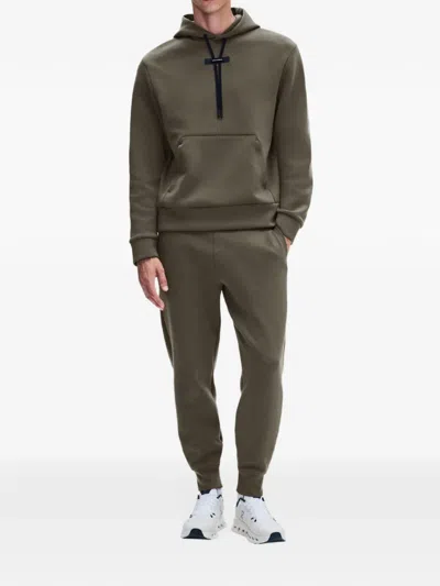 On Focus Tech Hoodie In Brown