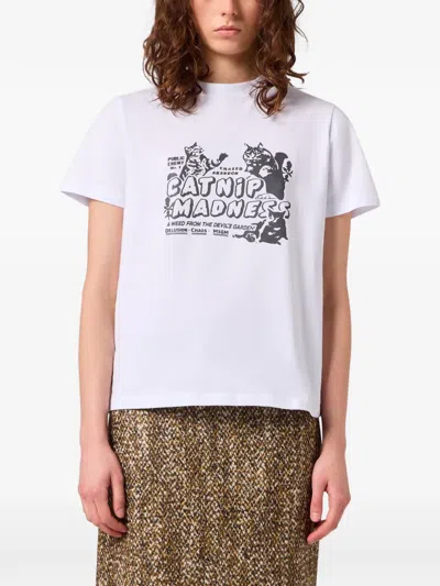 Msgm Graphic-print T-shirt In Pattern