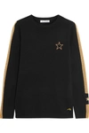 BELLA FREUD Libertine embroidered metallic intarsia wool-blend sweater