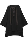 CHLOÉ ICONIC HOODED WOOL-BLEND CAPE