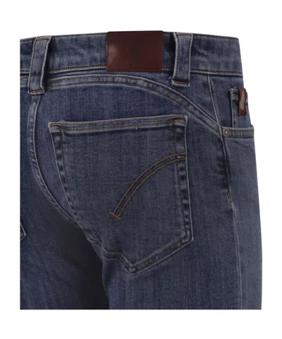 Dondup Flared Stretch Jeans In Blue
