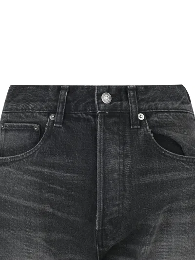 Celine Belt-loop Jeans In Black
