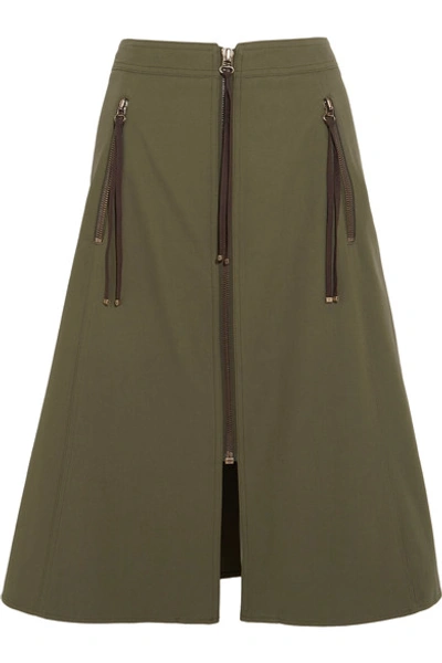 Kenzo Midi Skirt With Zipper Front