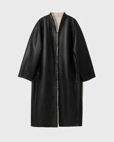Dagmar Shearling Coat In Neutral