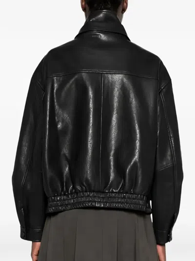 Eleh Elasticated-hem Jacket In Black