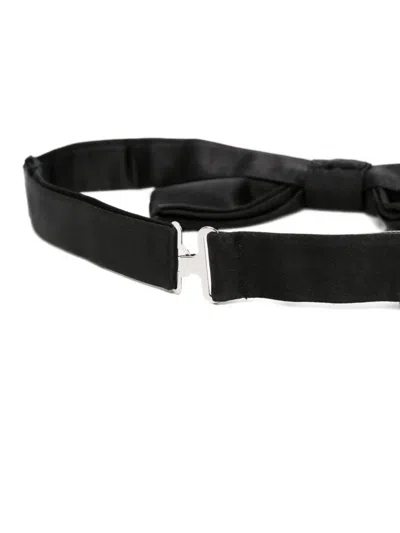 Canali Silk Bow Tie In Black