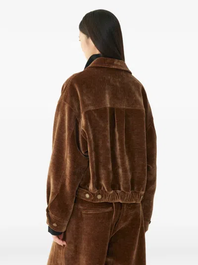 Tomboy Button-up Jacket In Brown | ModeSens