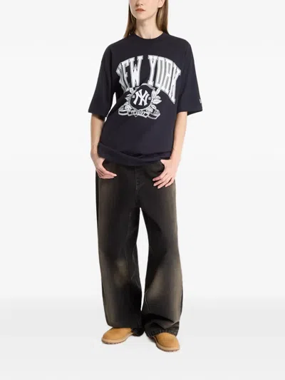 New Era Oversized T-shirt In Blue