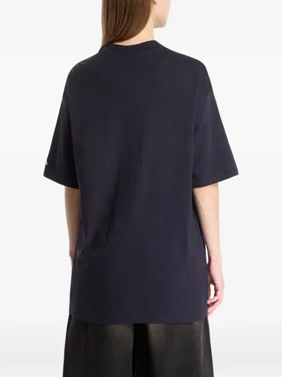 New Era Oversized T-shirt In Blue
