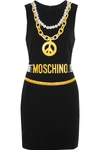 MOSCHINO Printed crepe mini dress