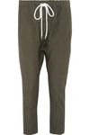 BASSIKE Cotton and linen-blend pants
