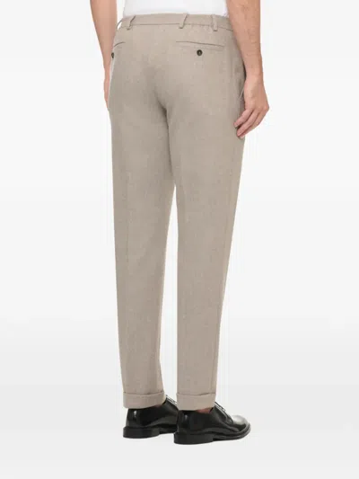 Devore Turn-up Cuff Trousers In Multi