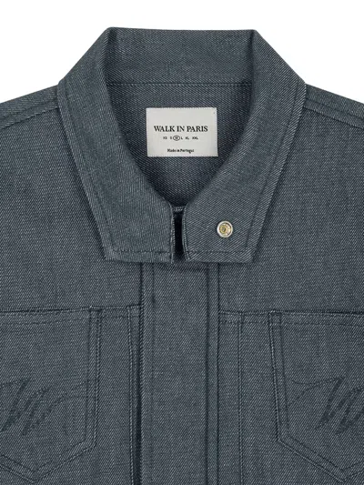 Walk In Paris Denim Jacket In Blue