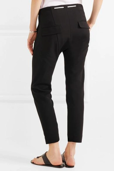 Shop Bassike Cotton-blend Tapered Pants