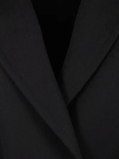 Kiton Belted Cashmere Single-breasted Coat In Black