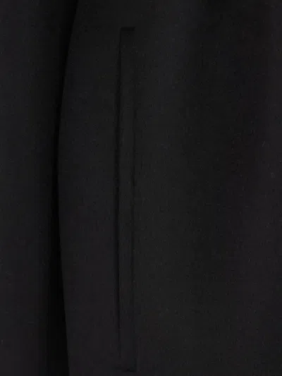 Kiton Belted Cashmere Single-breasted Coat In Black