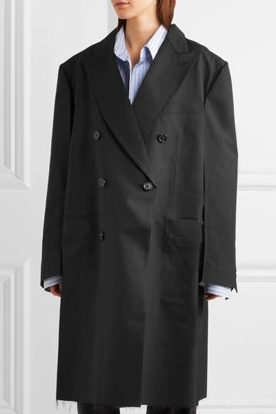 Shop Vetements + Brioni Oversized Double-breasted Wool Coat
