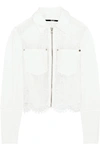 MCQ BY ALEXANDER MCQUEEN Denim and lace jacket