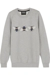 MARKUS LUPFER Bumble embroidered printed cotton sweatshirt