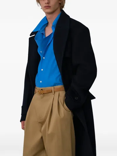 System Triangular-panel Shirt In Blue