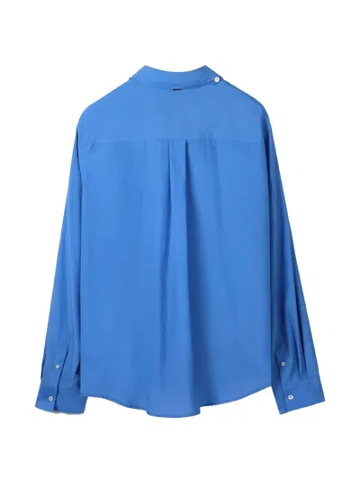 System Triangular-panel Shirt In Blue