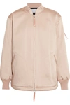 ALEXANDER WANG T Oversized satin bomber jacket