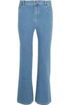 CHLOÉ SCALLOPED HIGH-RISE FLARED JEANS