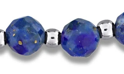 Delmar Ruby Beaded Adjustable Bracelet In Blue