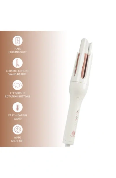 Pursonic Ceramic Automatic Curling Iron In White