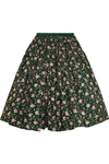 ASHISH Embellished embroidered cotton midi skirt