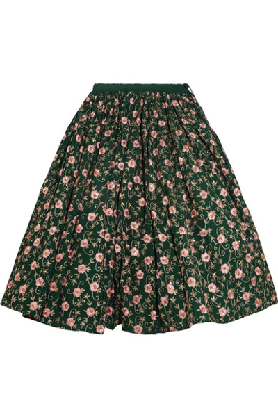 Ashish Embellished Embroidered Cotton Midi Skirt