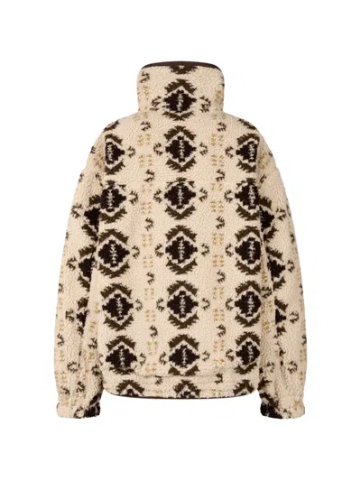 PATTERNED SHEARLING JACKET