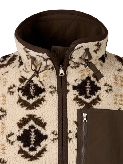 PATTERNED SHEARLING JACKET
