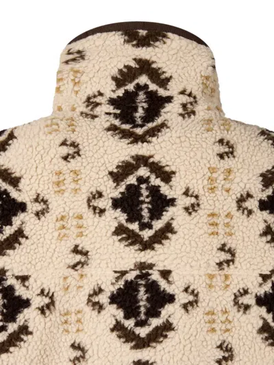 PATTERNED SHEARLING JACKET