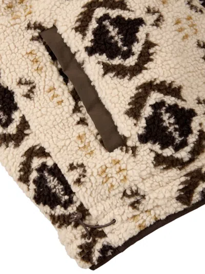 PATTERNED SHEARLING JACKET
