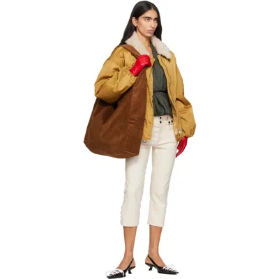 R13 ブラウン Easy トートバッグ In Brown